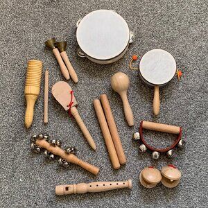 Wooden Musical Instrument Set